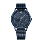 Montre tommy hilfiger 1791421 - montre multifonctions acier bleu homme