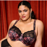 Morgan soutien - gorge � armature dark romance bleu fonc� noir