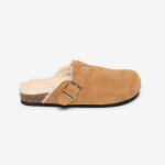 Mules fourrées camel en suédine Mules fourrées camel en suédine