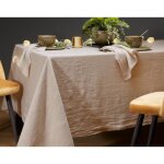Nappe 170x170 lina marron en lin