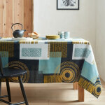 Nappe antitache imprim magic ethnic - zinc