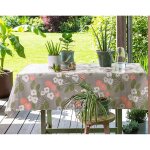 Nappe en toile cirée bloom romantic à fleurs blanches et roses Nappe en toile cirée bloom romantic à fleurs blanches et roses