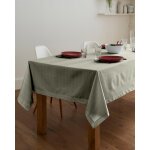 Nappe carre 150x150 cm en coton lichen