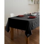 Nappe carre 150x150 cm en coton noire