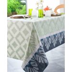 Nappe c�ladon jacquard enduit ipanema