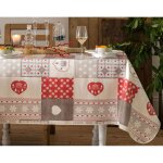 Nappe chalets rouges - rouge Nappe chalets rouges - rouge