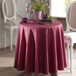 Nappe effet froissé permanent - violet Nappe effet froissé permanent - violet