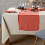 Nappe fontana au relief froiss permanent beige chanvr