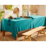 Nappe hono bleu en coton lav