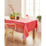 Nappe en jacquard dperlante jardin d't - fuchsia