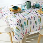 Nappe toile cir�e poissonnet blanc