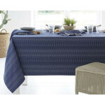 Nappe polycoton graphique - bleu