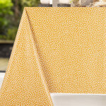 Nappe rectangle thea toile ciree ocre Nappe rectangle thea toile ciree ocre