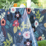 Nappe rectangle toile ciree multicolore