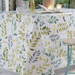 Nappe rectangle rainette toile ciree vert