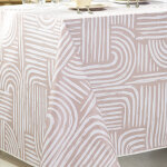 Nappe rectangle zao toile ciree beige Nappe rectangle zao toile ciree beige