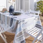 Nappe ronde d140 cm dunes - gris