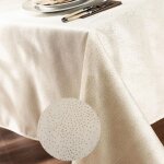 Nappe ronde strassnap d150 ivoire