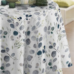 Nappe ronde 140 cm guerande toile ciree bleu Nappe ronde 140 cm guerande toile ciree bleu