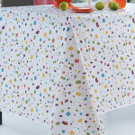 Nappe ronde 140 cm toile ciree exotique Nappe ronde 140 cm toile ciree exotique