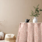 Nappe ronde 140 cm soleane toile ciree rose Nappe ronde 140 cm soleane toile ciree rose