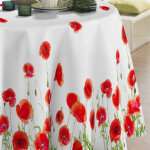 Nappe ronde translucide rouge Nappe ronde translucide rouge