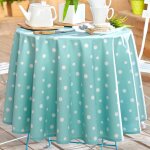 Nappe ronde zumba 150cm - bleu turquoise Nappe ronde zumba 150cm - bleu turquoise