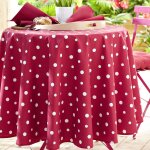 Nappe ronde zumba 180 cm - rose framboise
