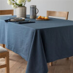 Nappe de table cotolinen - bleu orage