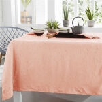 Nappe de table froiss� fontana - rose nude
