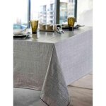 Nappe toile cir�e effet tissage zinc