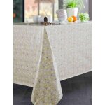 Nappe toile cire sparkle beige