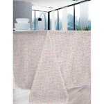 Nappe vieux rose anti - tache imprim� - perle