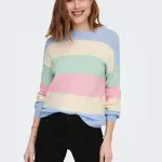 Onlatia pull en maille bleu leah