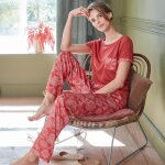 Ottolong pyjama femme motif cachemire