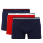 Pack de 3 boxers - ceinture sigl�e rouge / bleu en coton