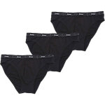 Pack de 3 slips logot�s ceinture �lastique - coton stretch