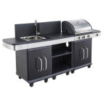 Pack barbecue gaz fidgi 3 brûleurs avec desserte et évier avec housse et coffret 3 pièces aimantés Pack barbecue gaz fidgi 3 brûleurs avec desserte et évier avec housse et coffret 3 pièces aimantés