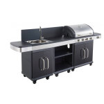 Pack barbecue gaz fidgi 4 brûleurs avec desserte et évier avec housse et coffret 3 pièces aimantés Pack barbecue gaz fidgi 4 brûleurs avec desserte et évier avec housse et coffret 3 pièces aimantés