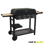 Pack barbecue gaz sur chariot flavo avec housse coffret 3 pices aimants
