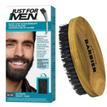 Pack coloration barbe noir naturel et brosse � barbe - couleur naturelle - just for men