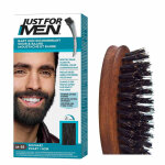 Pack coloration barbe noir naturel et brosse  barbe - couleur naturelle - just for men
