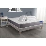 Pack pr�t a dormir matelas actiflex dream ressorts ensaches memoire de forme sommier kit gris 2oreillers ...