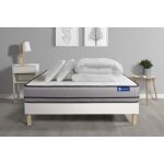 Pack prêt a dormir matelas actimemo a mémoire de forme 3 zones de confort sommier kit blanc 2 oreillers ... Pack prêt a dormir matelas actimemo a mémoire de forme 3 zones de confort sommier kit blanc 2 oreillers ...