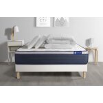 Pack prt a dormir matelas latex mmoire de forme actilatex max sommier kit blanc 2 oreillers et couette ...