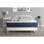 Pack prêt a dormir matelas memoire de forme actimemo sleep 5 zones confort sommier kit blanc Pack prêt a dormir matelas memoire de forme actimemo sleep 5 zones confort sommier kit blanc