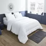 Pack uni dodo maison - couette tempérée 300g / m² + 1 oreiller moelleux 60x60 Pack uni dodo maison - couette tempérée 300g / m² + 1 oreiller moelleux 60x60