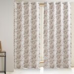 Paire de rideaux tiss�s jacquard tomette miyajima