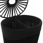 Panier  linge double 40l manille noir