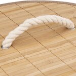 Panier  linge rond 48l en bambou